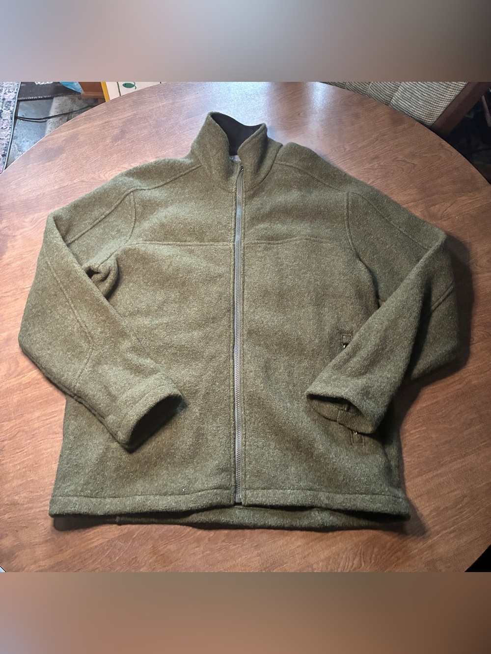 Ibex Jacket Women’s XL Green New Wool Full Zip Outdoor Hiking Coat
